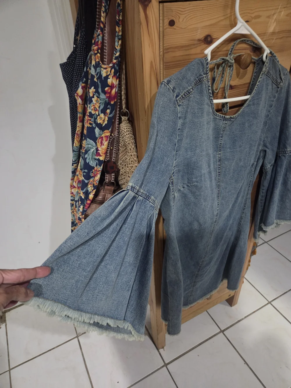 Free People Season In The Sun Blue Halter Tie-Side Sleeveless Top